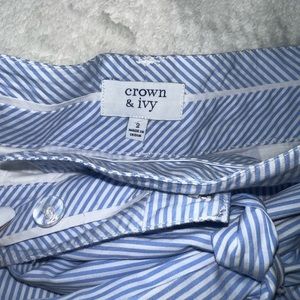 Crown and Ivy Seersucker shorts